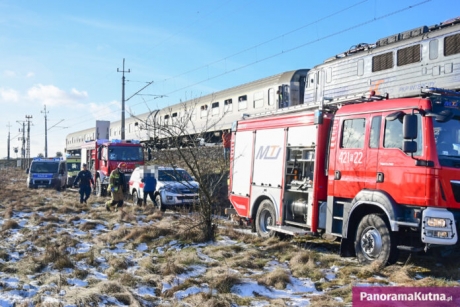Wypadek kolejowy pod Kutnem - w akcji dwa śmigłowce LPR