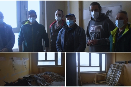 Pracownicy kutnowskiego szpitala własnymi siłami remontują ZOL